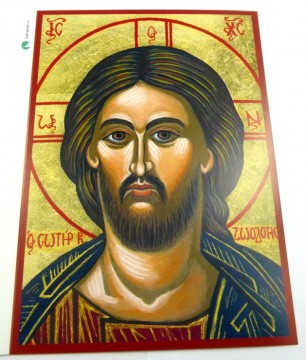Kristus Ikon kort med konvolutt .Norsk klosterprodukt