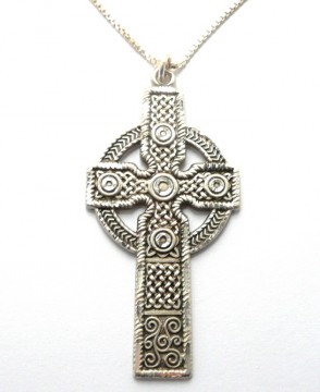 Keltisk kors i sølv,stort